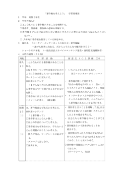 「著作権を考えよう」 学習指導案 1 学年 高校 2 年生 2 学習のねらい