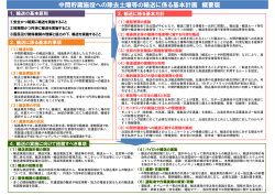 中間貯蔵施設への除去土壌等の輸送に係る基本計画 概要版