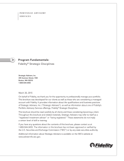 Program Fundamentals - Fidelity Investments