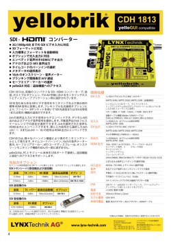 SDI - コンバーター - LYNX Technik AG