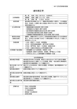 歯科矯正学 - 大阪歯科大学