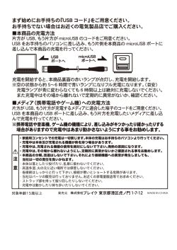 片方がUsB、 もう片方がmichSB のコードをご用意ください。 USB をお