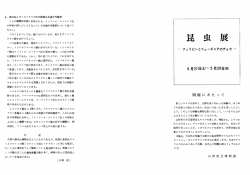 昆 虫 展 - 山形県立博物館