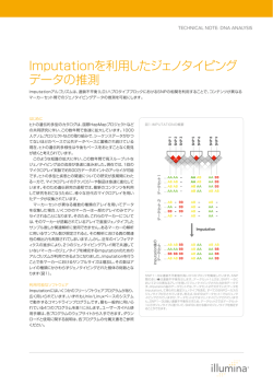 Imputationを利用したジェノタイピング データの推測