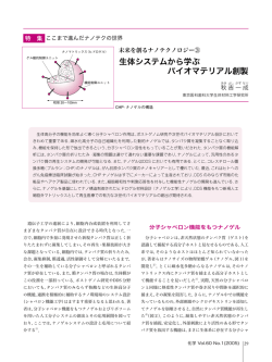 生体システムから学ぶ バイオマテリアル創製