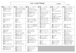 2016 もて耐 PIT割当表