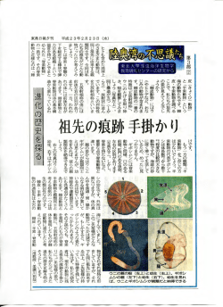 祖先の痕跡手掛かり
