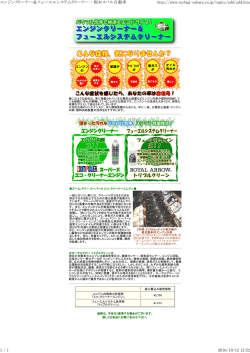 エンジンクリーナー＆フューエルシステムクリーナー