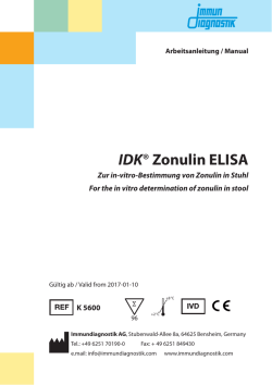 IDK&reg; Zonulin ELISA Kit