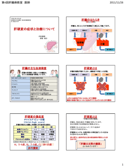 肝硬変の症状と治療について