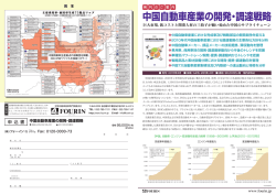 印刷できます 約1.5MB - 株式会社フォーイン 世界自動車産業専門調査