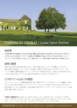CH&Acirc;TEAU DU COURLAT / Lussac Saint-Emilion