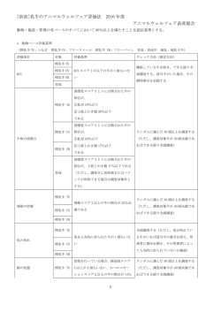 2016年（PDF） - 一般社団法人 アニマルウェルフェア畜産協会