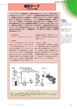 磁気テープ - 日本セラミックス協会