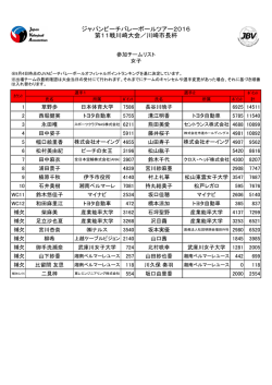 ジャパンビーチバレーボールツアー2016 第11戦川崎大会／川崎市長杯