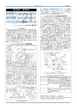 欧州同盟（European Union）における 寿命末期車（End-of