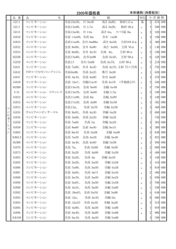 2009年価格表