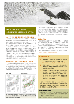 みんなで描く日本の鳥の今