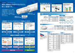 銅管と樹脂管の特長をかねそなえた、 新しい配管です。