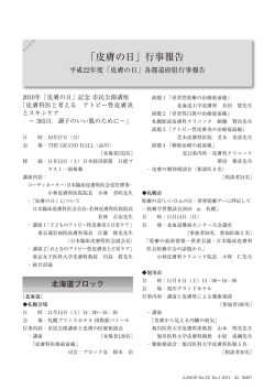 「皮膚の日」行事報告 - 日本臨床皮膚科医会