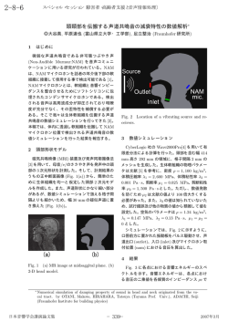 頭頸部を伝搬する声道共鳴音の減衰特性の数値解析∗ −339−