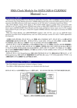 SMA Clock Module for SATA