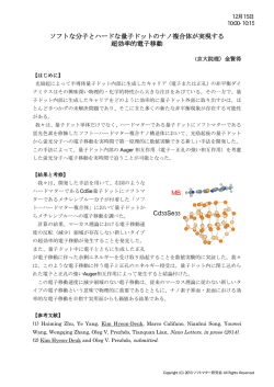 ソフトな分子とハードな量子ドットのナノ複合体が