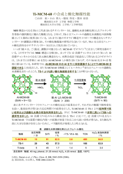 P167 Ti-MCM-68の合成と酸化触媒性能