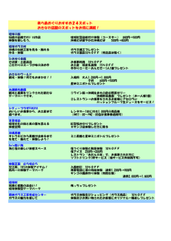 美ら島めぐりおすすめ24スポット おきなわ話題のスポットをお得に満載！