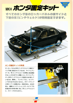 すべてのホンダ車のロッカーバネルの横サイ ドと 下部の耳(ピンチウェルド