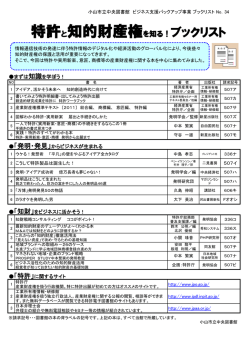 特許と知的財産権を知る！ブックリスト