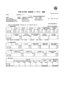 決算短信（国際会計基準 IFRS）［PDF 648KB］