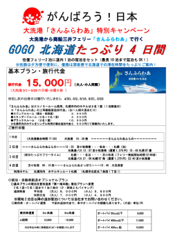 GOGO 北海道 たっぷり 4 日間