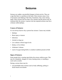 痙攣の発作 - Health Information Translations