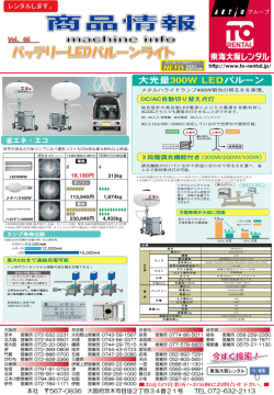 （投光機）バッテリーLEDバルーン