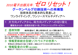 2010電子出版元年：ゼロリセット！