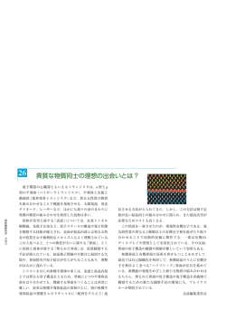 異質な物質同士の理想の出会いとは？