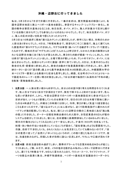 さんの報告をぜひお読み下さい。(PDFファイル)