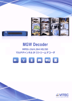 MGW Decoder - フォレストダインシステムズ株式会社