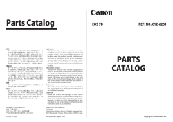 PARTS CATALOG Parts Catalog