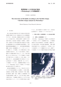 衛星画像による流出油の検出 &minus;Photoshopによる画像解析&minus;