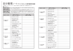 自分整理ノート（やってみたい仕事・職業発見編）