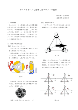 オムニホイールを搭載したロボットの製作