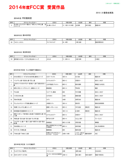 2014年度FCC賞 受賞作品