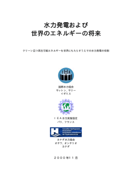 水力発電および 世界のエネルギーの将来