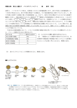 理数生物 発生と遺伝子 バイオテクノロジー1 組 番号 氏名 演習1