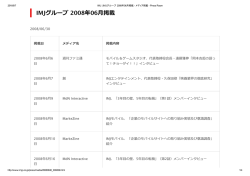 2008.06.01 IMJグループ 2008年06月掲載