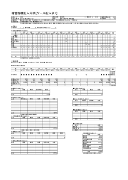 経営指標記入用紙【ケール記入例1】