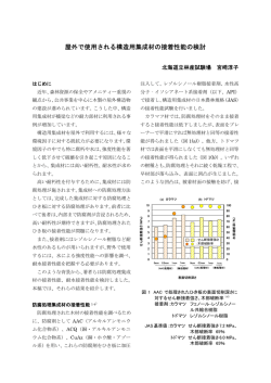 屋外で使用される構造用集成材の接着性能の検討