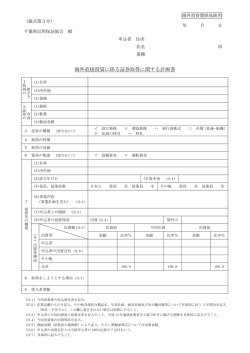 海外直接投資に関する計画書